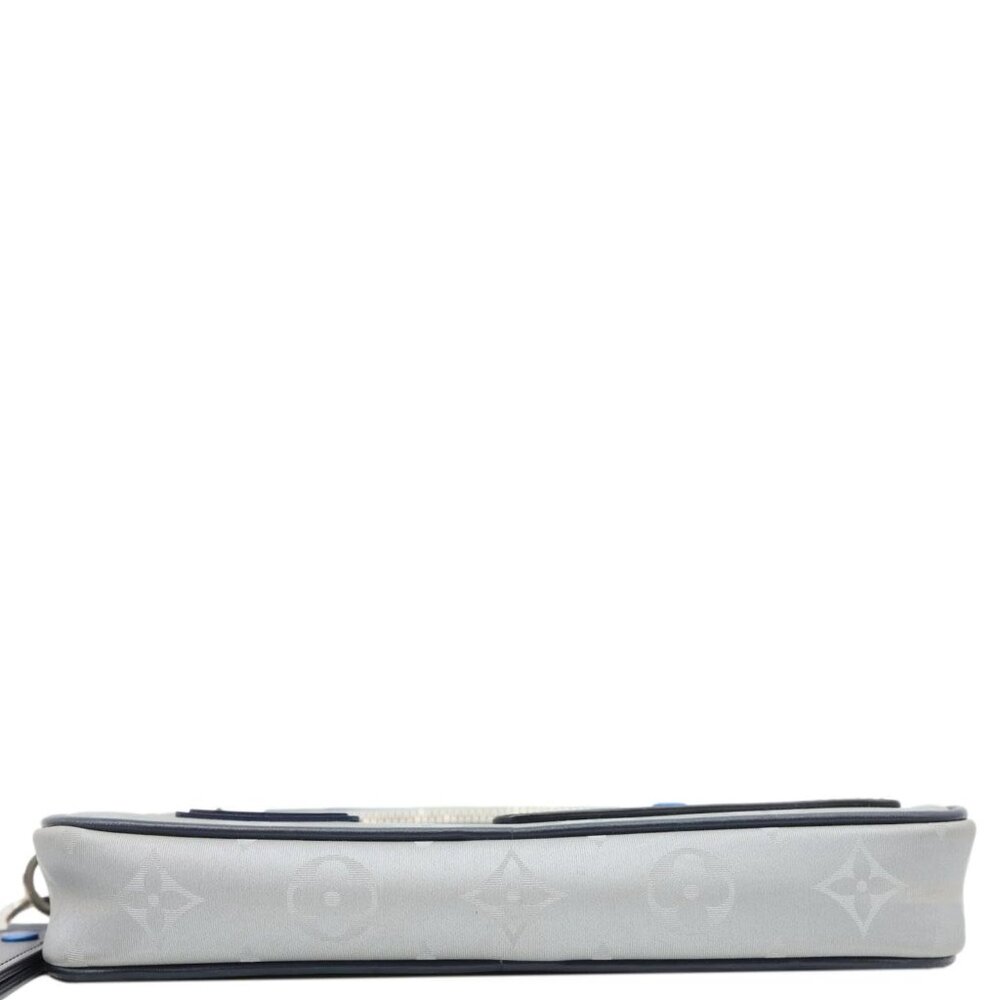 Louis Vuitton  Satellite Alpha Monogram Canvas Clutch Bag Silver - Picture 10 of 14